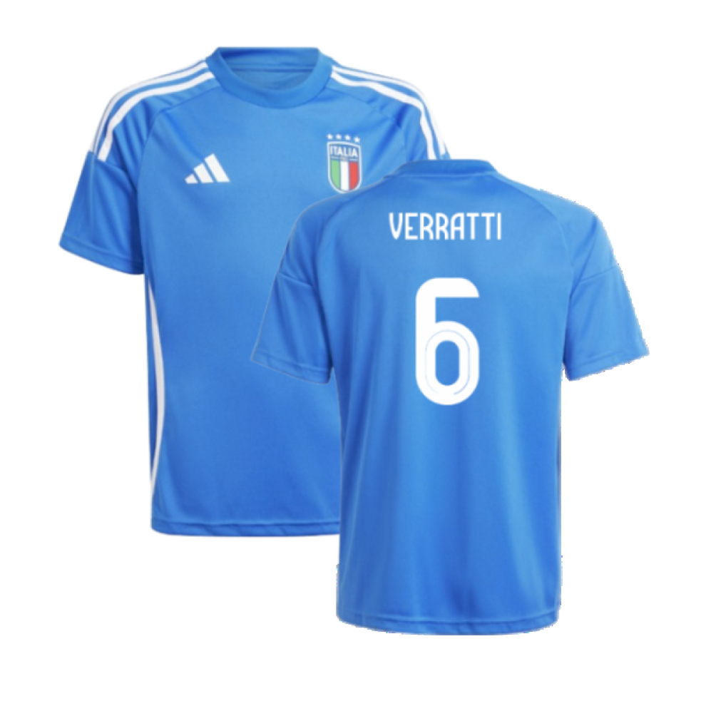 Puma (Sb) 2024-2025 Italy Home Fan Jersey (Kids) (Verratti 6)