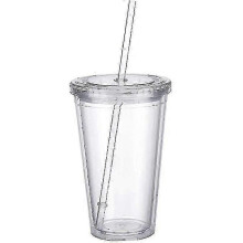 Återanvändbara dubbellagers kopplock med återanvändbara sugrör Smoothie Juice