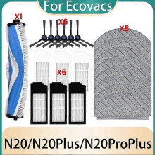 Geschikt voor Ecovacs Deebot N20Pro Plus/N20Plus/N20-stofzuiger – Accessoirekit met rolborstel en zijborstel
