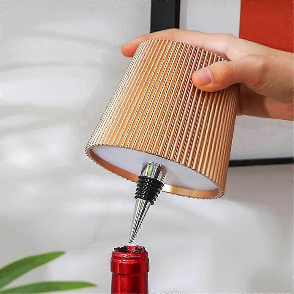 Led Wine Bottle Wireless Bottle Lamp Shade Suitable For Liquor Bottles 3 Color Stepless Dimming Wine 9421490097829