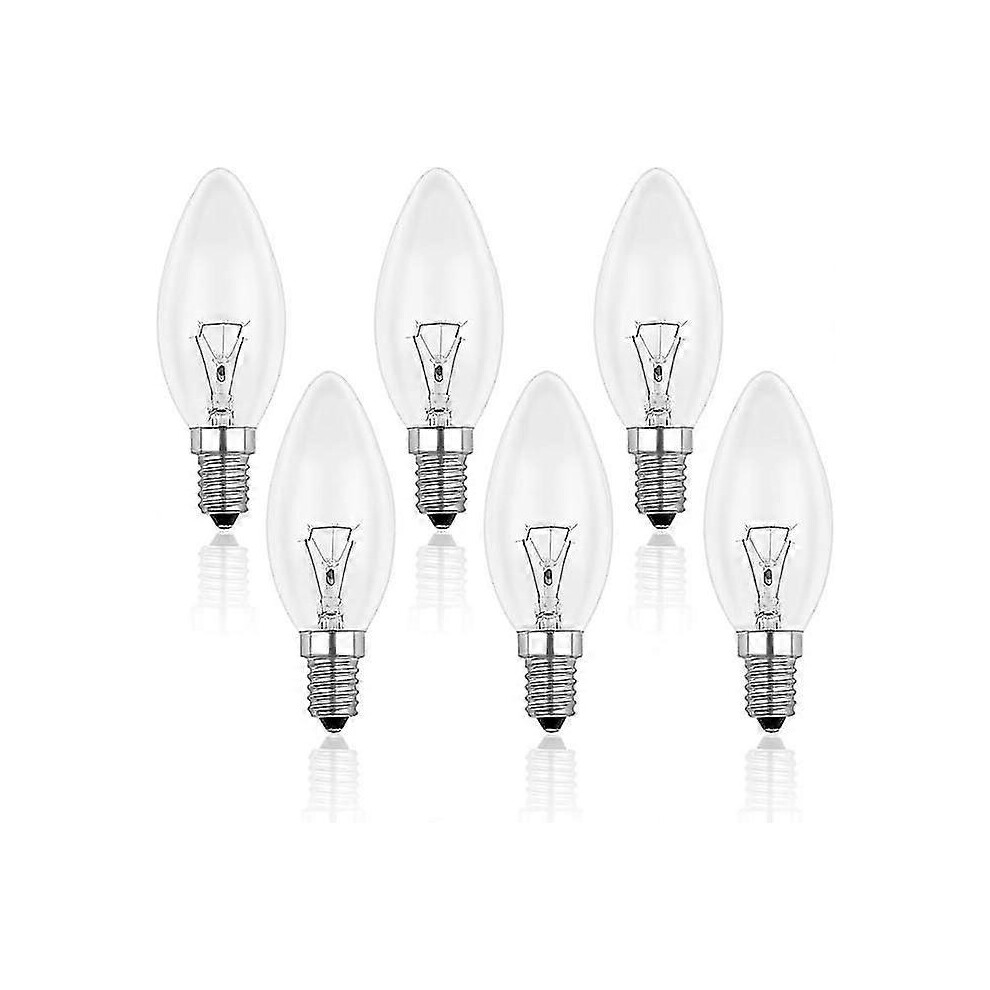 E14 40W Clear Candle Bulb, Dimmable Incandescent Bulb, Pack -Cdsx Light 9421490090462