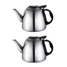 2x 1,2l induktionshäll tekanna i rostfritt stål vattenkokare med platt botten kaffekokare -CDSX