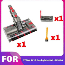 Sopii Dyson Omni-Glide Sv19/21 Soft Roller Cleaner -puhdistuspäälle, jossa on kaksoisrullaharjat.