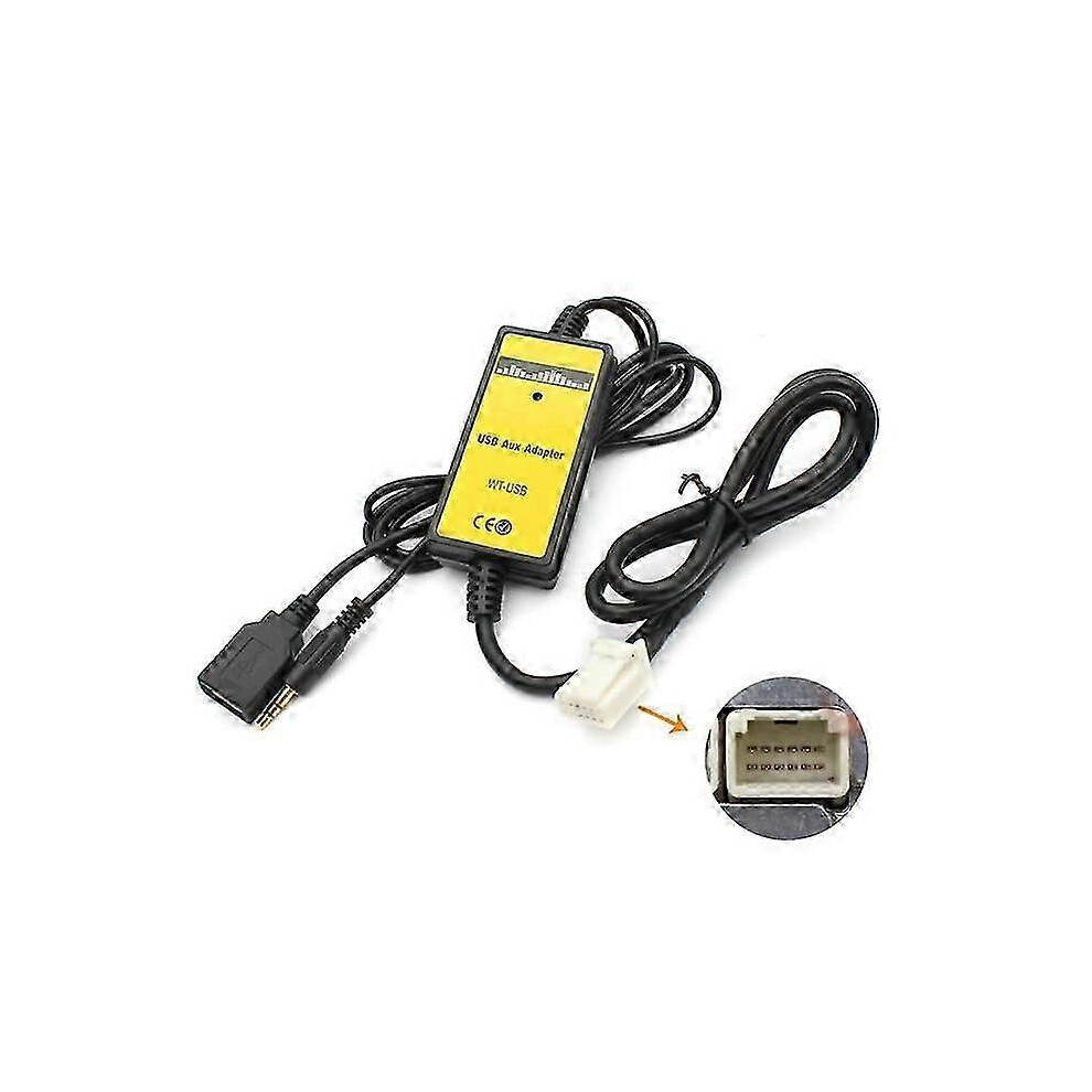 Moonet Car Mp3 Input Usb Aux Adapter Cd Change Suitable For Toyota Avensis Rav4 Auris Corolla Yaris 9421490100239