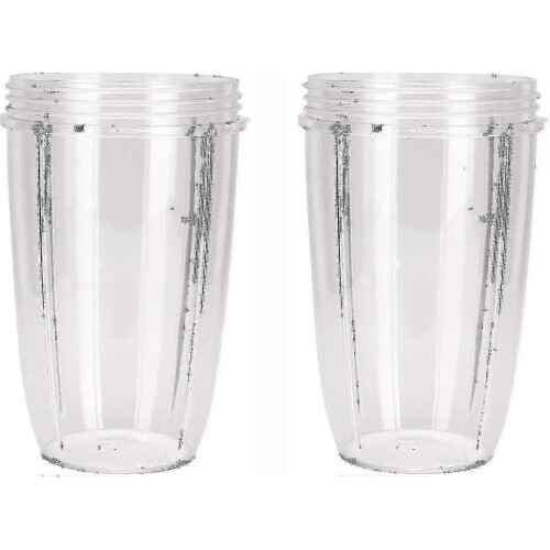 Paket med 2 ersättningskoppar lämpliga för Nutribullet