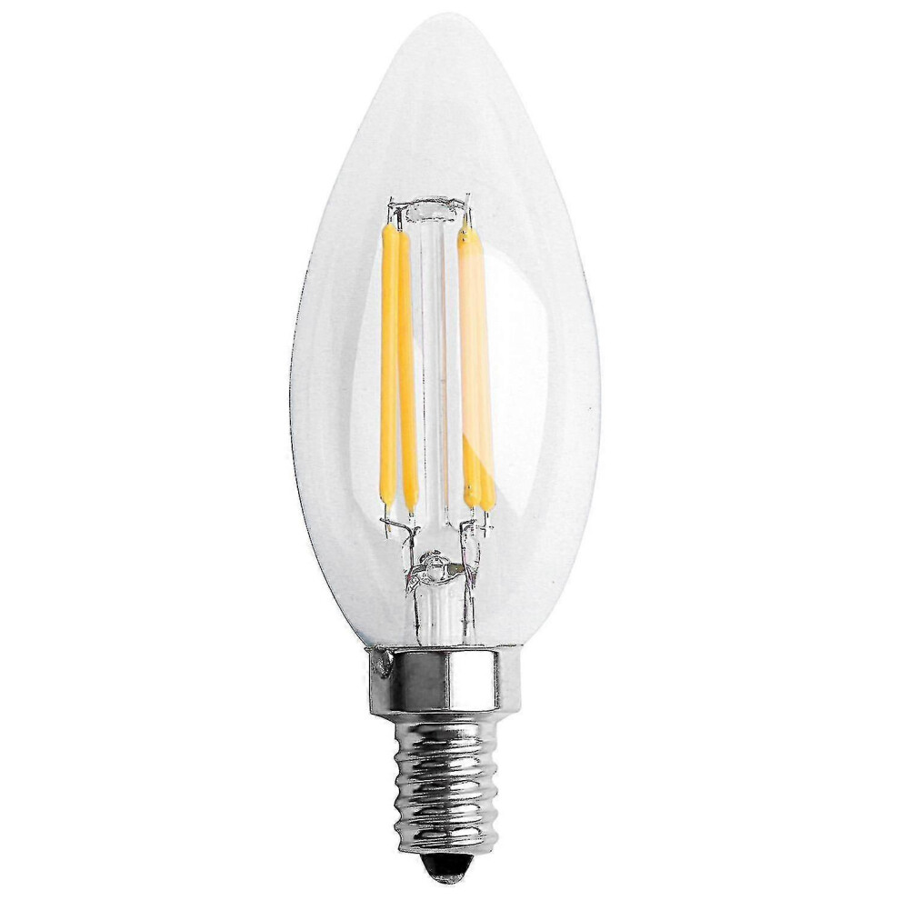 E12 4W Edison Candle Flame Filament Led Bulb Lamp 10*3.5Cm Light 9421490100598