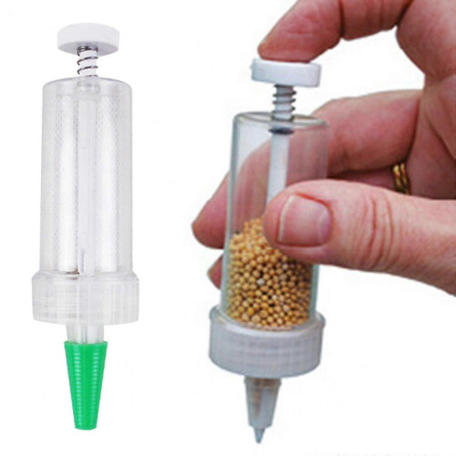 Plastic Mini Sowing Seed Dispenser Manual Planter Seeder Tool Spreader -CDSX