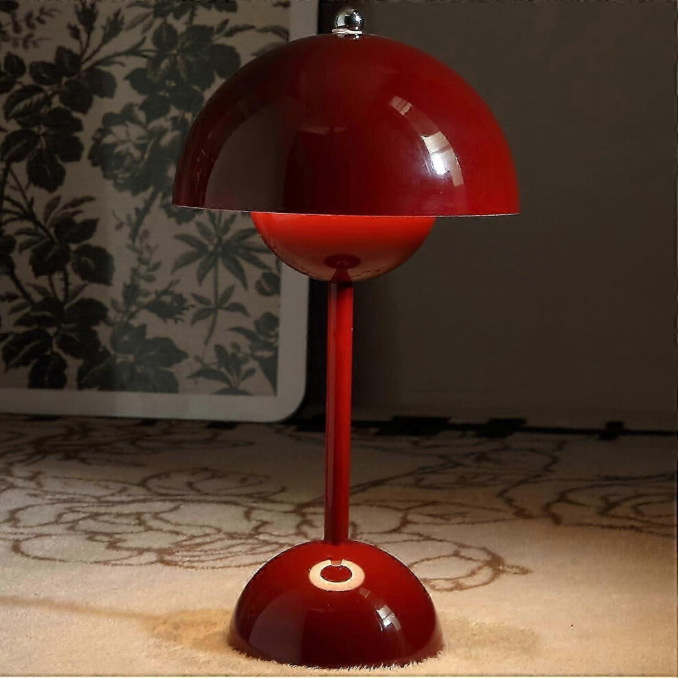 Flowerpot Cordless Table Lamp, 1800Mah Battery Mushroom Table Lamp,Portable Patio Table Lamp,Small Rechargeable 9421490101069