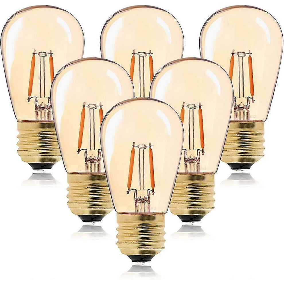 Led Bulb Vintage Edison Filament E27 1W Equivalent 10W Incandescent Bulbs, Super Warm 2200K, Light/White 9421490101380