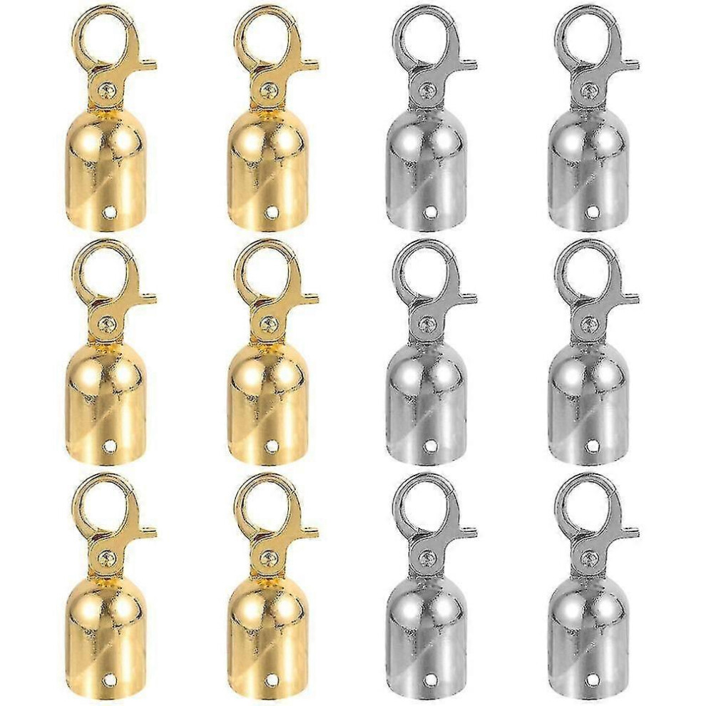 12Pcs Rope End Hooks Guardrail Rope End Hooks Rope Fastener Stanchions Hooks-Dwdz 9421490102370