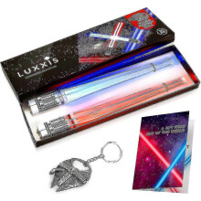 Lichtschwert-Essstäbchen, leuchtende Essstäbchen, geeignet für Star Wars-Geschenkset, Themenparty-Spaß
