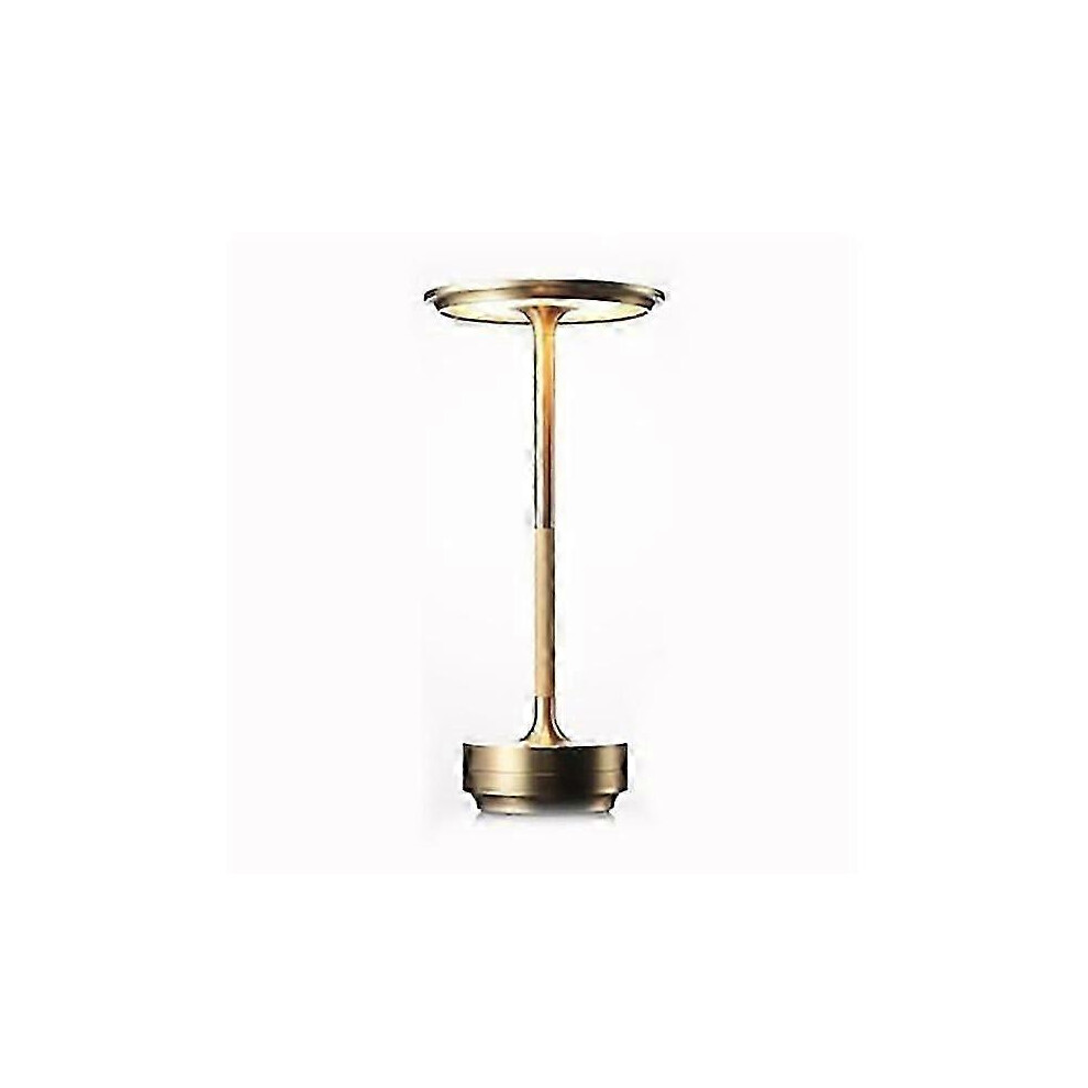 Cordless Table Lamp Dimmable Metal Rechargeable Gold 9421490103155