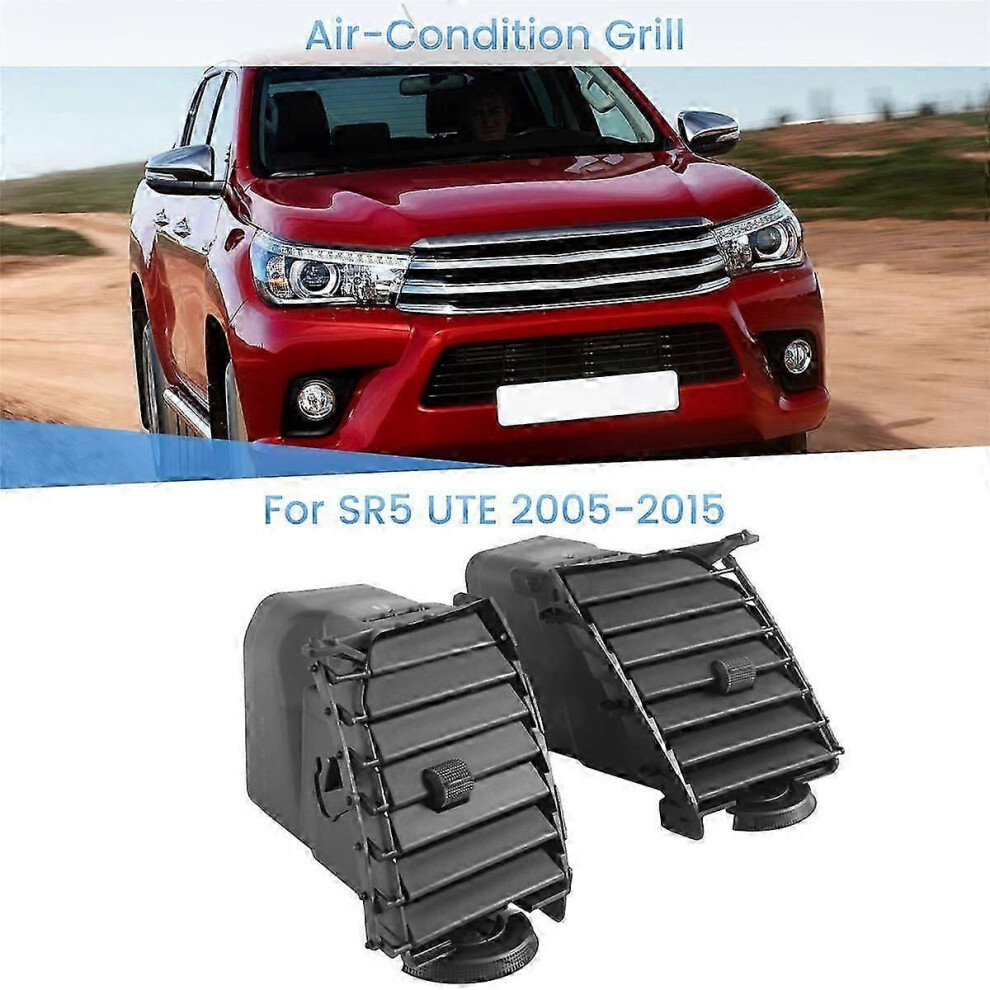 2X Interior Air-Condition Grill A/C Vent Grille For Sr5 Ute 2005-2015 Fortuner Accessories Light 9421490093289
