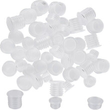 60 st salt- och pepparshakerproppar med dragflik Genomskinlig plastpropp ersättningsflaskpropp 11 mm
