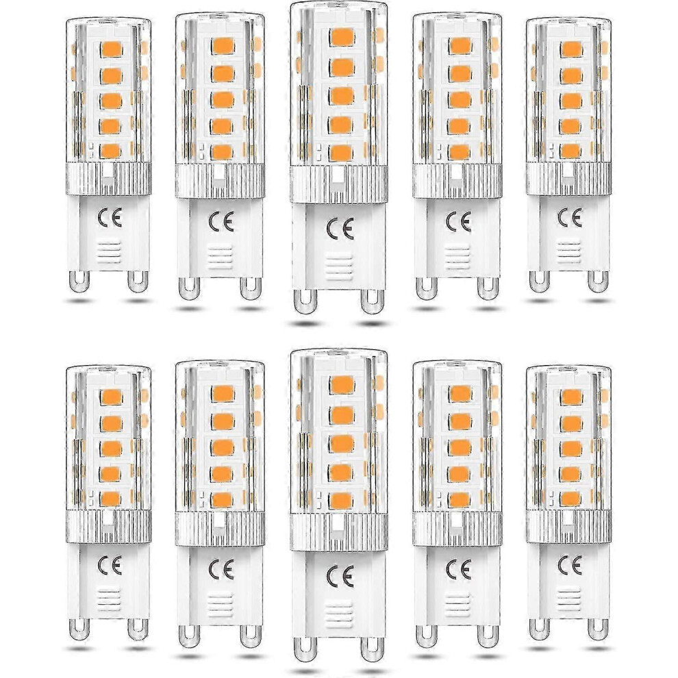 10Pcs G9 Led Bulb Dimmable 5W Warm 3000K G9 Led Bulbs Halogen Equivalent 50W Ac110/220V [Energy White 9421490103643