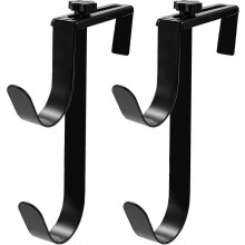 Adjustable Aluminum Pool Pole Hanger,Pool Fence Hooks suitable for Pool Poles, 2pcs