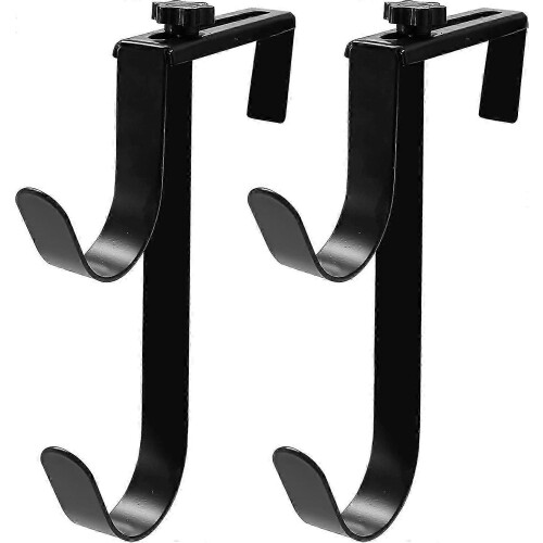 Adjustable Aluminum Pool Pole Hanger,Pool Fence Hooks suitable for Pool Poles, 2pcs
