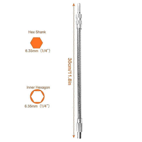 Ensemble d'extension de foret flexible et d'accessoires de forage à angle droit de 105 degrés - adapté