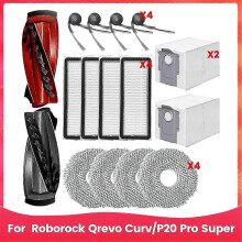 Suitable for Replacement Parts for Roborock Qrevo Curv/P20 Pro Vacuum Cleaner Main Side Brush HEPA Filters-si