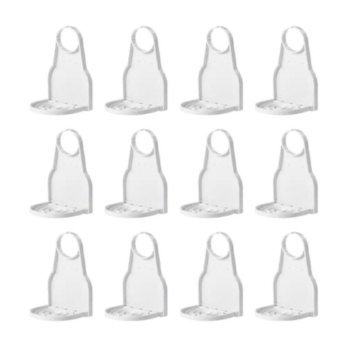 12pcs Cup Holder Anti-Overflow Laundry Detergent Cup Holder Folding Bracket Seamless Hook