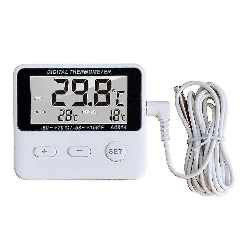 Mini LCD Digital Probe Sensor Thermometer Water Tank Swimming Pool Refrigerator Aquarium Wine Cellar