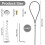 2 Sets Gate Latch Cable Pull String,Adjustable Spring Door Latch Opener, 2-6 Inch suitable for Metal 2