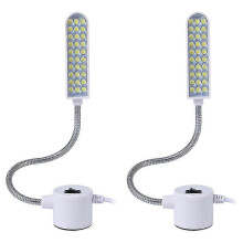 30 LED-Nähmaschinenleuchte mit Magnetfuß und flexiblem Schwanenhals, tragbare Arbeitsleuchte, 2er-Pack,