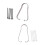 10 punte per stilo touch con clip in metallo per tablet Galaxy-si xi 2