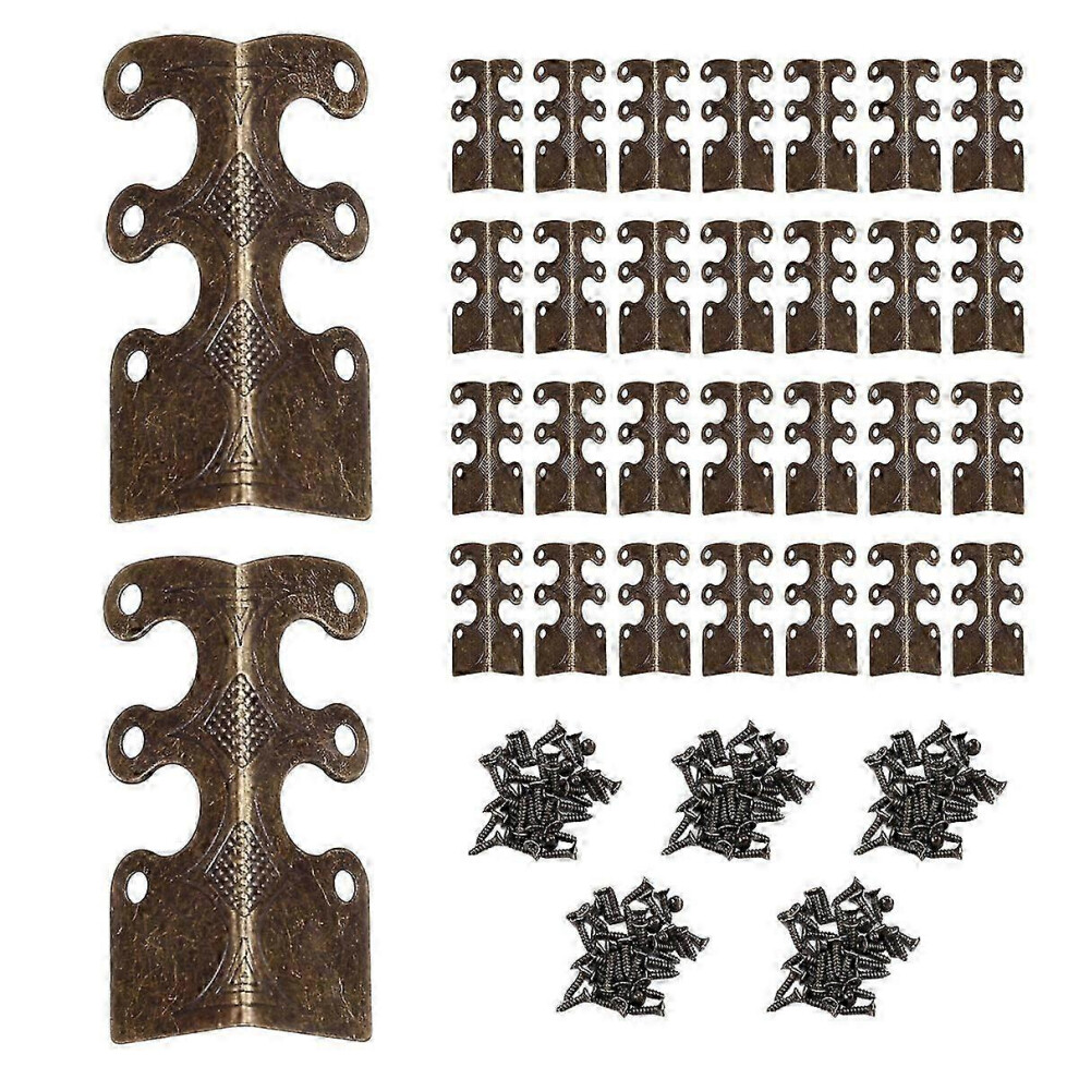 30Pcs Corner Protectors, Baseboard Corner Protectors, Baseboard Corner Protectors, Vintage Metal Corner 9421490108181