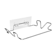 No-Drill Wall-Mounted Trash Bag Holder, Stainless Steel Material, Silver Color, 18.5*14*4cm