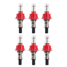 6 Pcs 1/2Underfloor Heating Manifold Flow Meter, Visual Flow Monitoring Regulator Compatible Underfloor