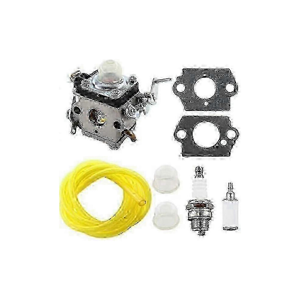 122 Carburetor With Spark Plug, Fuel Hose Compatible Husqvarna 122C, 122Ldx, 122Lk 22Cc, Compatible 9421490111631