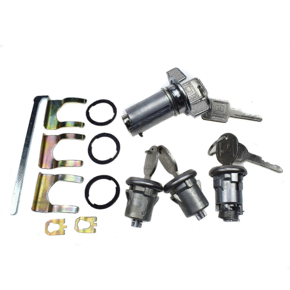 Compatible Chevrolet Buick Gmc Cadillac Pontiac Oldsmobile Ignition Door Trunk Lock Cylinder Keys Barrel 9421490112386