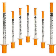 50 stuks/pak 1 ml spuit met 30 g (8 mm lang) laboratoriumbenodigdheden individueel verzegelde verpakkingen