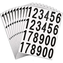 Lot de 240 autocollants numérotés en vinyle pour boîtes aux lettres, 10 feuilles, compatibles avec les