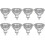 Convient pour un pack de 8 ampoules halogènes Gu5.3 Mr16 35 W 12 V à intensité variable - Blanc chaud 1