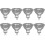 Convient pour un pack de 8 ampoules halogènes Gu5.3 Mr16 35 W 12 V à intensité variable - Blanc chaud 1