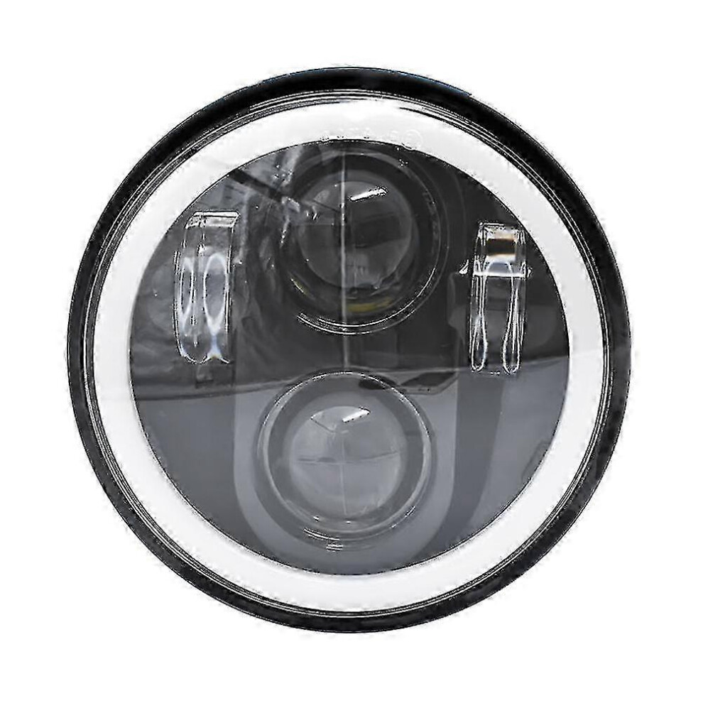 Suitable For 5.75 Led Headlight, Motorcycle Headlight With Halo Drl For Sportster Iron 883 Dyna White 9421490122750