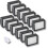 12-pack utbytesfilter med Irobot Roomba I&e I1 I3 I4 I6 I7 I8 E5 E6+ J7 (ej kompatibel J7+) 1