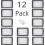 12-pack utbytesfilter med Irobot Roomba I&e I1 I3 I4 I6 I7 I8 E5 E6+ J7 (ej kompatibel J7+) 2