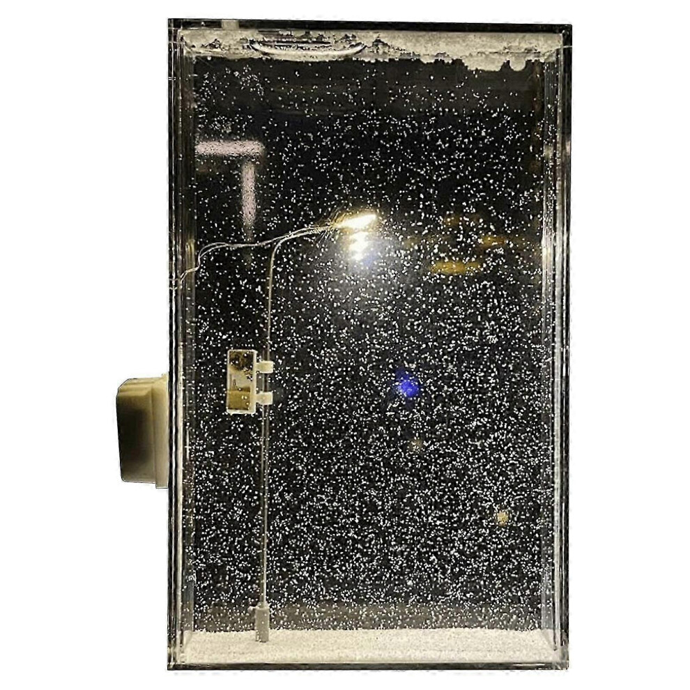 Convient pour les cadeaux de Noël Veilleuse de nuit enneigée Paysage de neige Petit lampadaire Fait