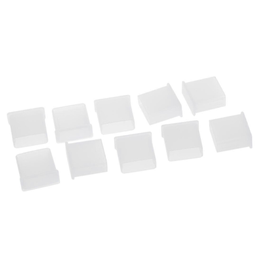 10Pcs Clear Plastic Usb Type A Plug Dustproof Plug Stopper Protection Cap 9421490124617