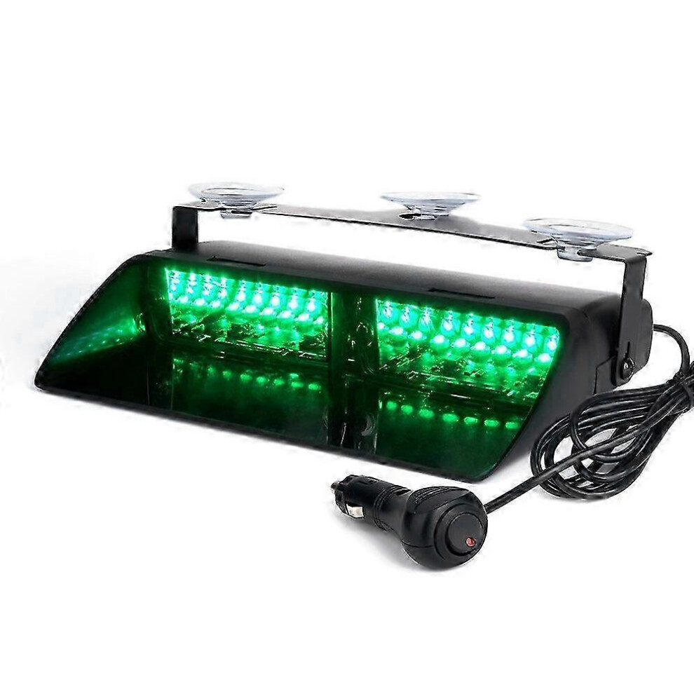 16 Led High Intensity Led Law Enforcement Emergency Hazard Warning Strobe Lights For Interior Green 9421490124716