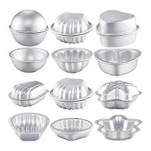 Lot de 12 moules à bombes de bain 6 formes pour loisirs créatifs, pour savons et bougies faits main