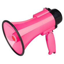 adatto per altoparlante megafono portatile da 30 Watt con sirena, allarme, registrazione 240S, controllo