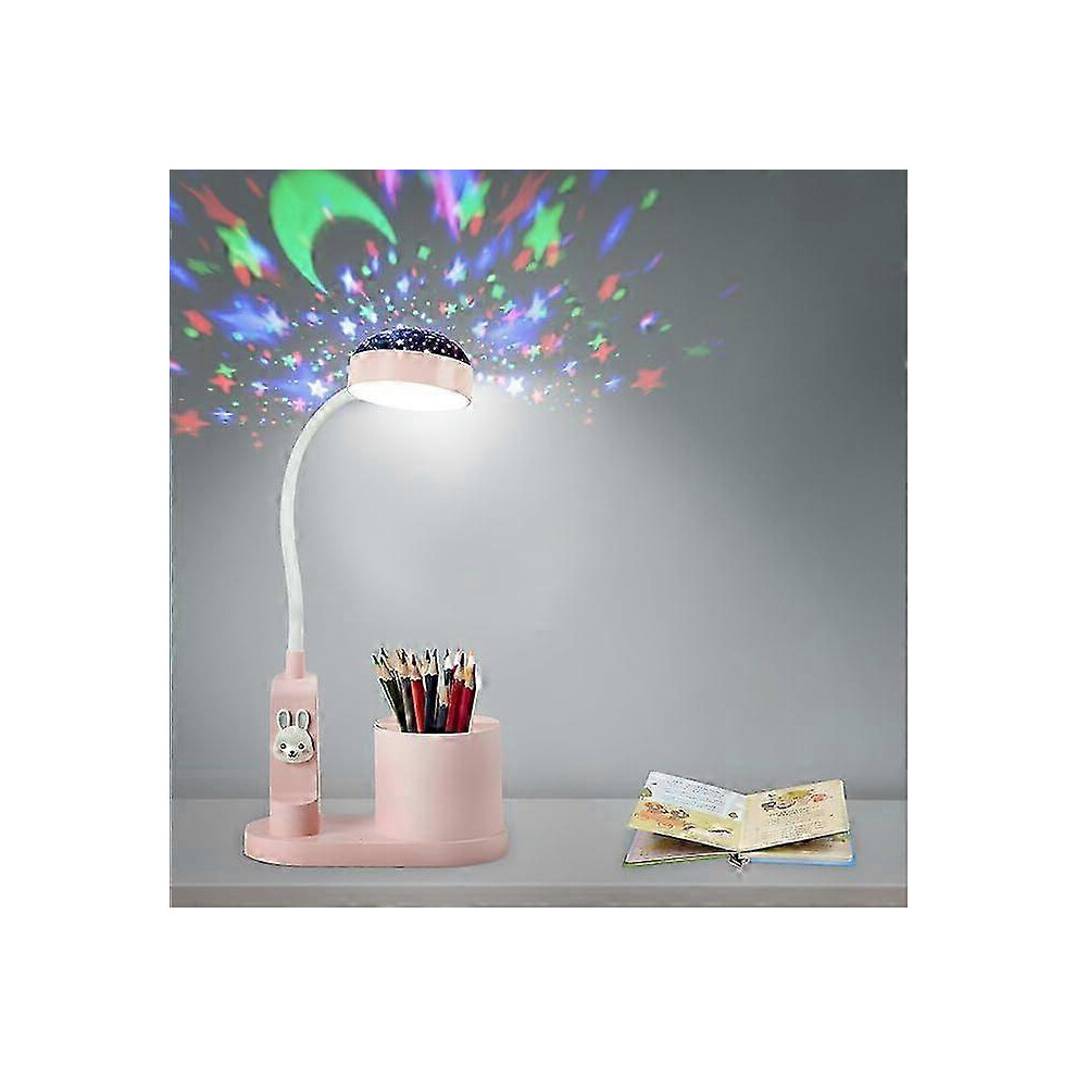 Desk Lamp Kids Bedside Lamp With Pen Holder, Himmel Table Lamp With Automatic Colour Changing, Dimmable 9421490126093