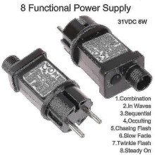 Ac 220v till 31vdc 6w 8 funktionell Selv LED-lampdrivare Eu Plug Switch Adapter