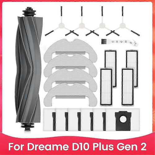 suitable for Replacement Accessories for Dreame D10 Plus Gen 2 Robot Vacuum Main Side Brush Hepa Filter