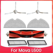 suitable for Accessories for Mova L600 Robot Vacuum Replacement Parts Main Side Brush Hepa Filter Mop