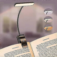 Gritin 19 LED Rechargeable Book Light for Reading in Bed with Memory Function- Eye Caring 3 Color Temperatures,Stepless